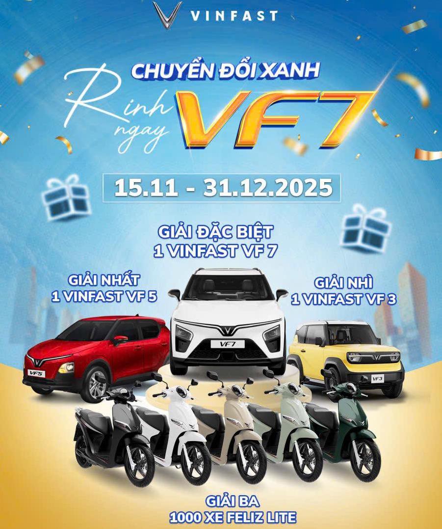 Chuyển đổi Xanh – Rinh ngay VF7